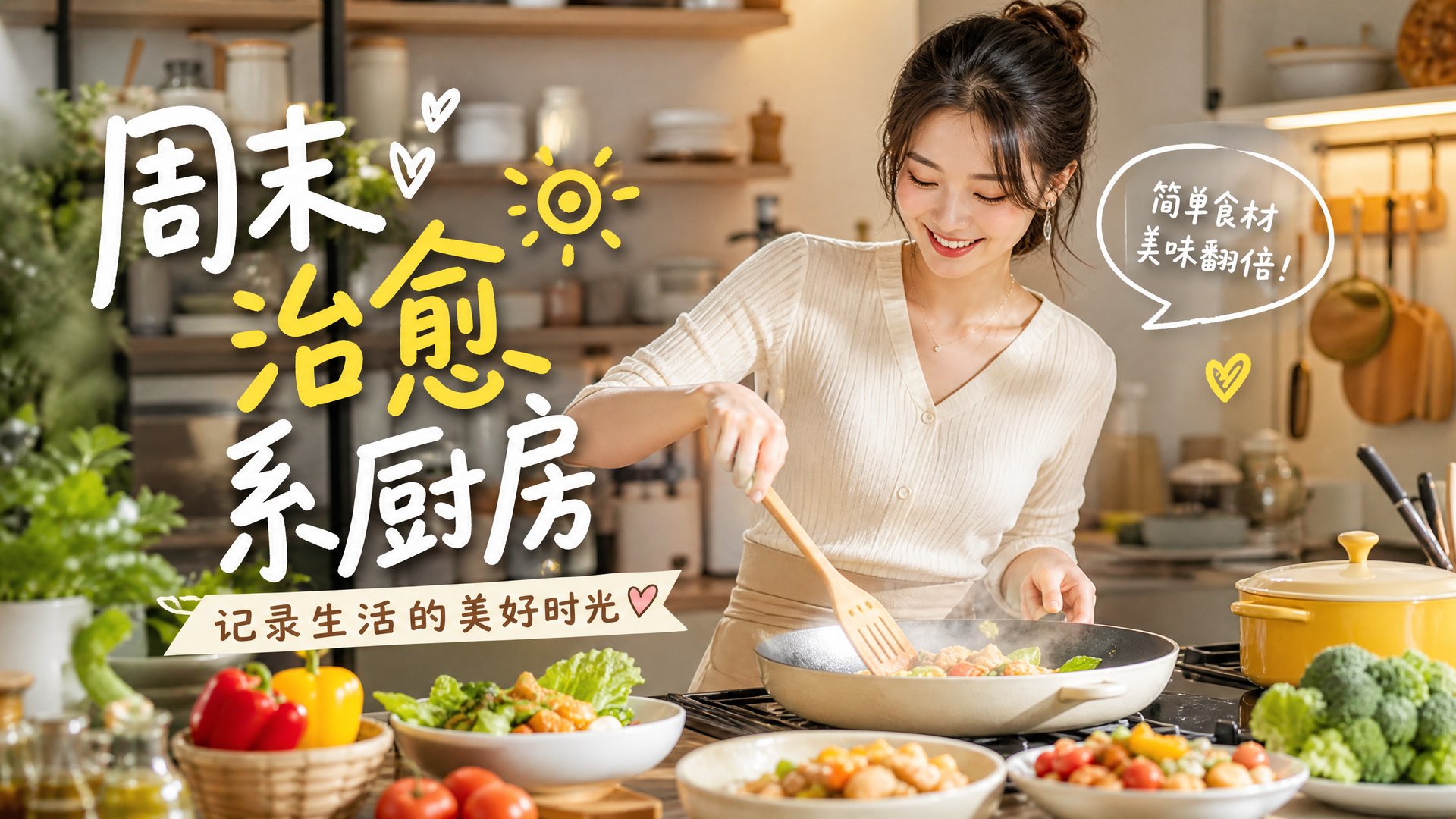 溏心vlog 溏心vlog生活视频教程：周末治愈系厨房美食制作全流程视频演示