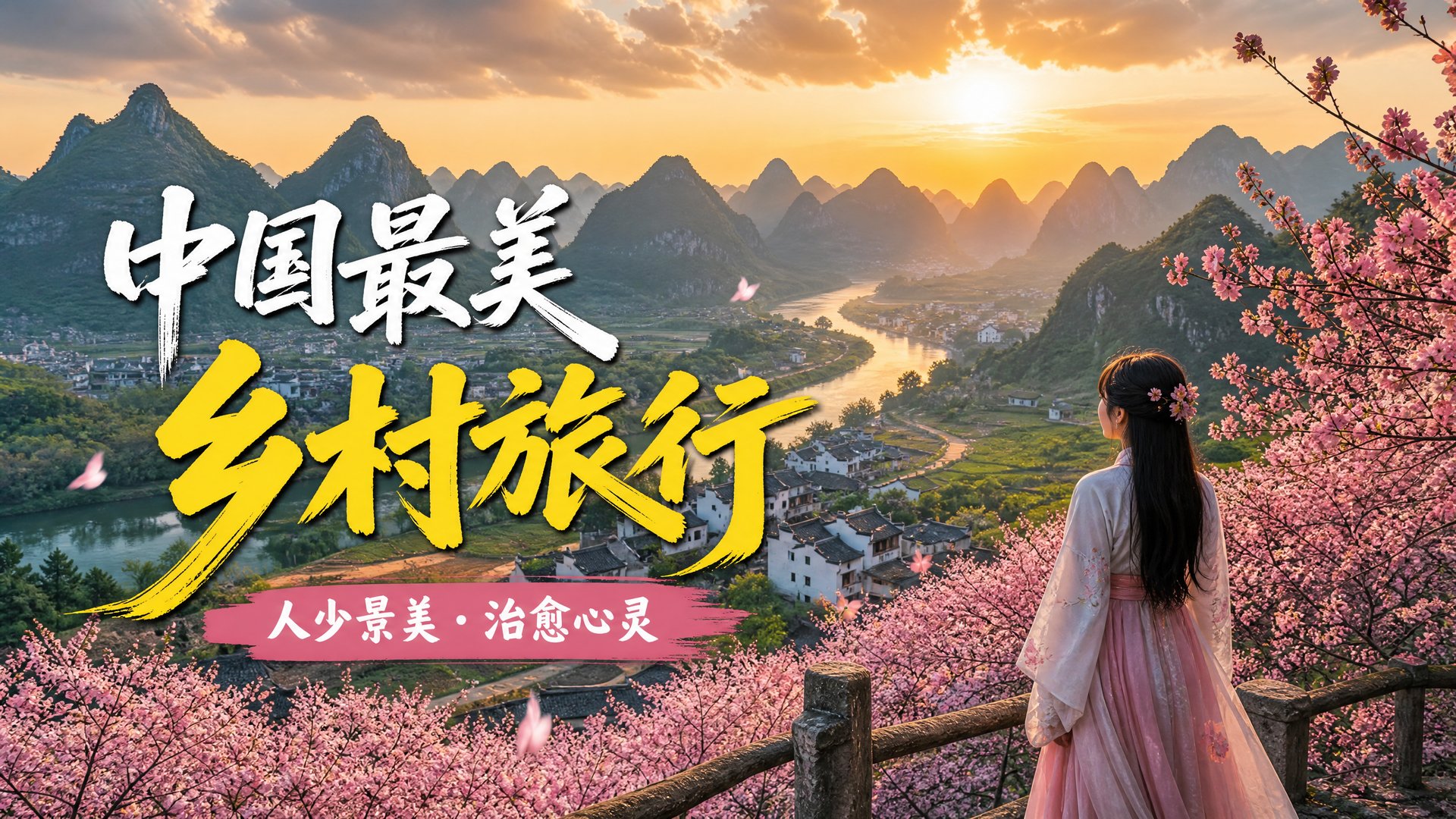 溏心vlog 溏心vlog旅行视频：中国最美乡村旅行vlog视频演示·治愈心灵之旅