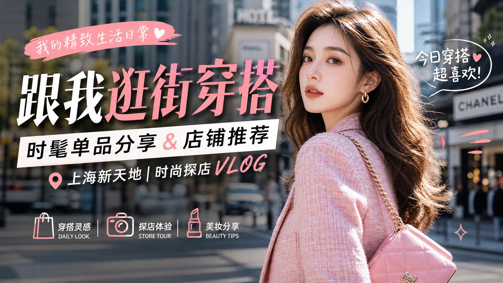 溏心vlog 溏心vlog时尚视频：跟我逛街穿搭视频分享·时髦单品推荐视频教程